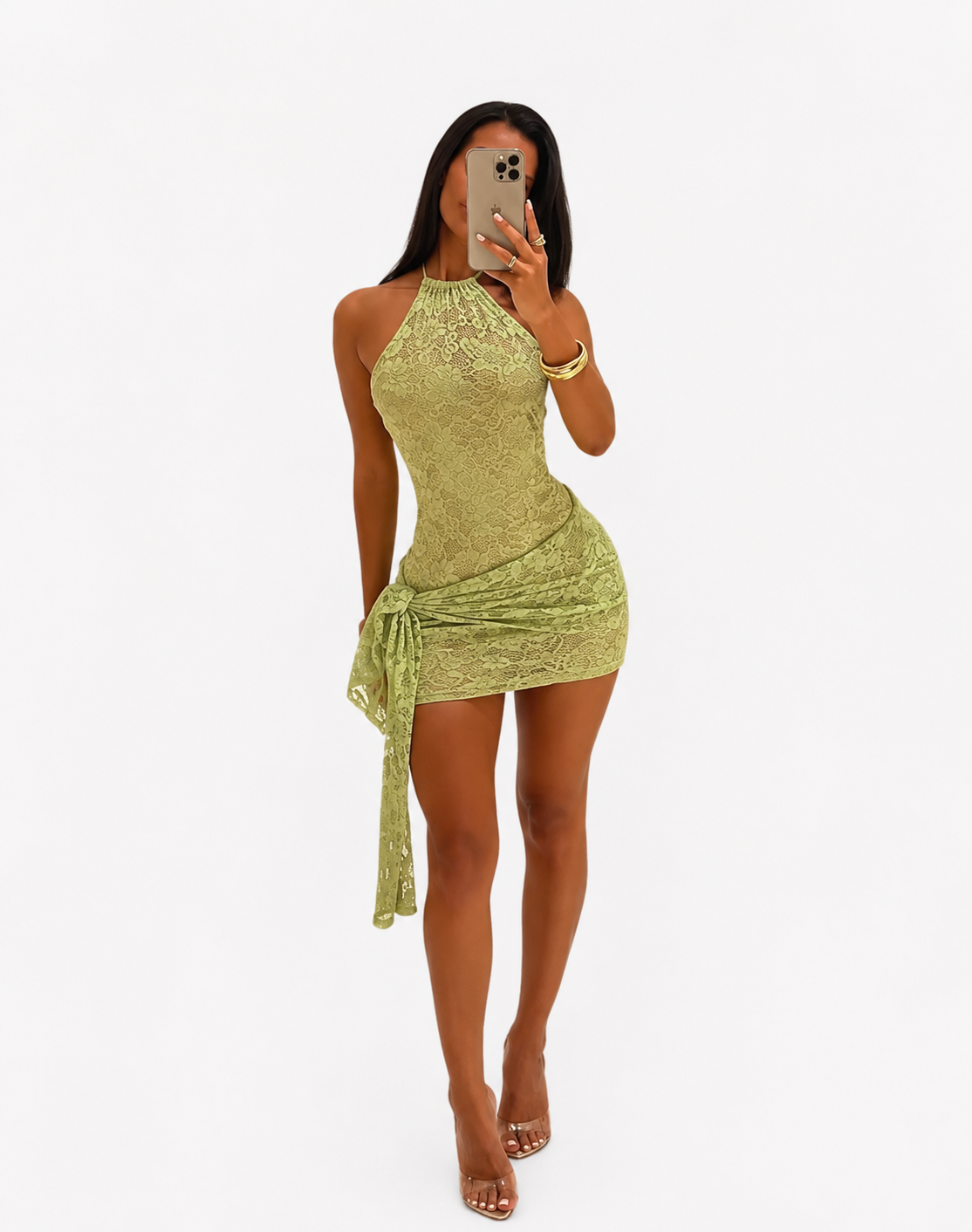 Robe mini en dentelle Fiona